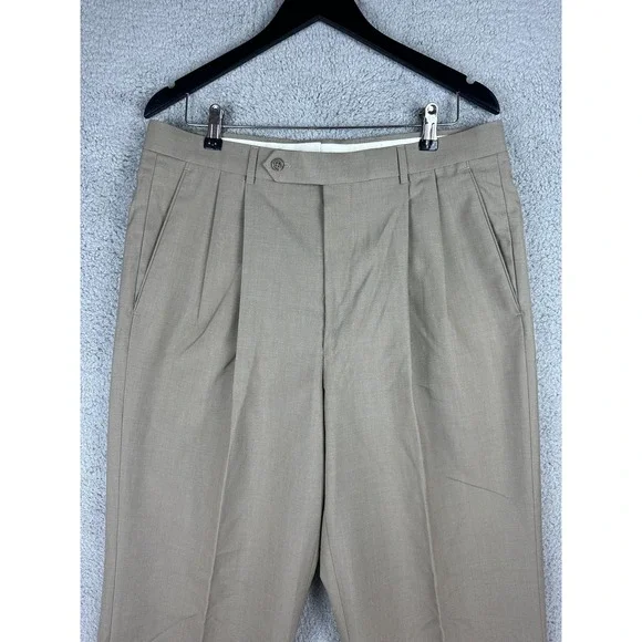 Brooks Brothers | Pants | Brooks Brothers 346 Pants Men 36x33 Pleated 0  Worsted Wool Classic Fit Slacks | Poshmark